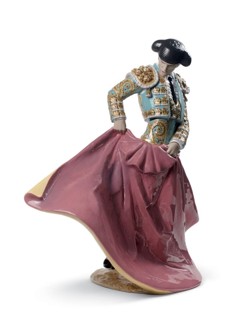 lladro Escultura Maestro torero. Traje verde. Serie limitada