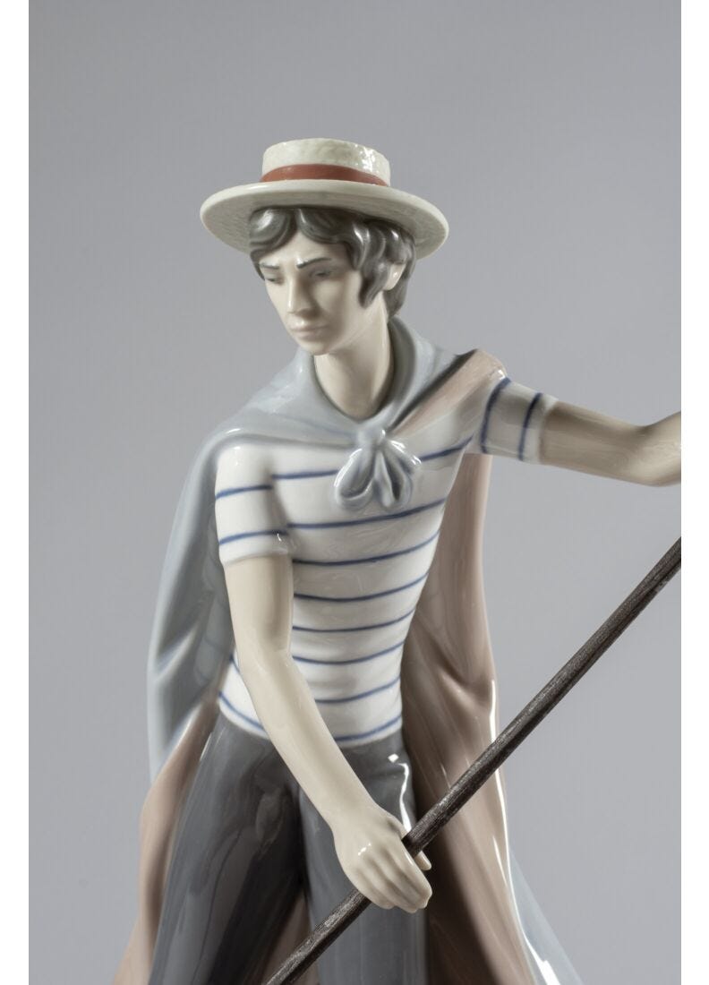 Lladro Escultura Novios En La Góndola. Serie Numerada