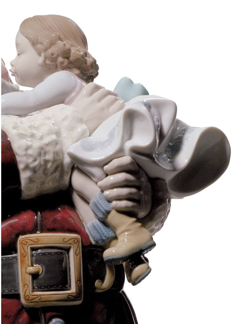 Lladro Escultura Papa Noel ¡He Sido Muy Buena Serie Limitada