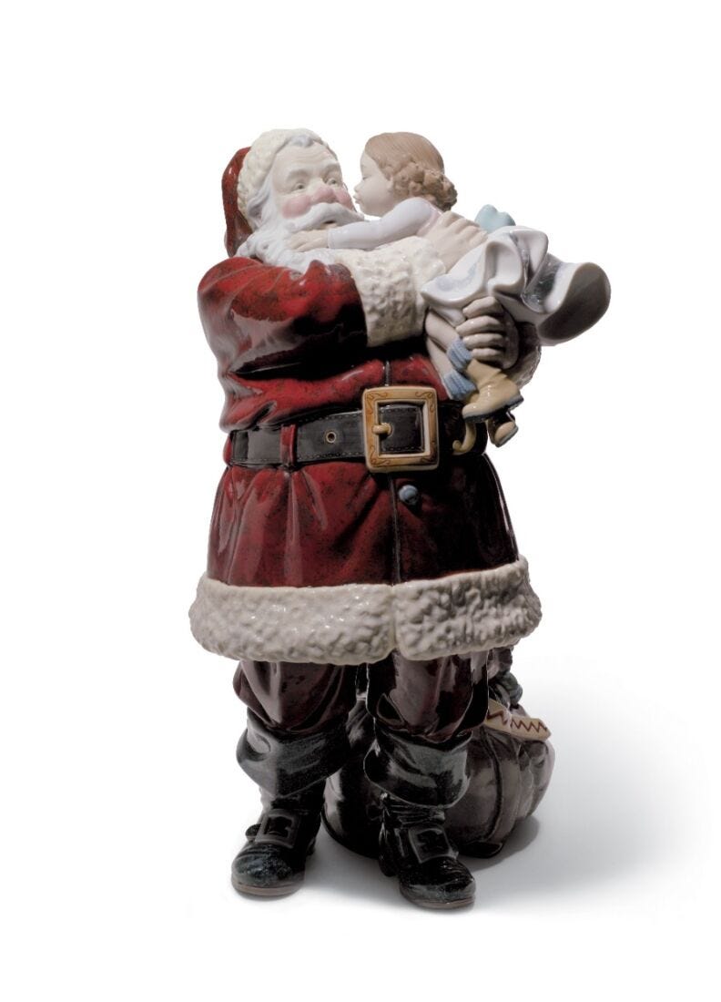 lladro Escultura Papa Noel ¡He sido muy buena Serie limitada