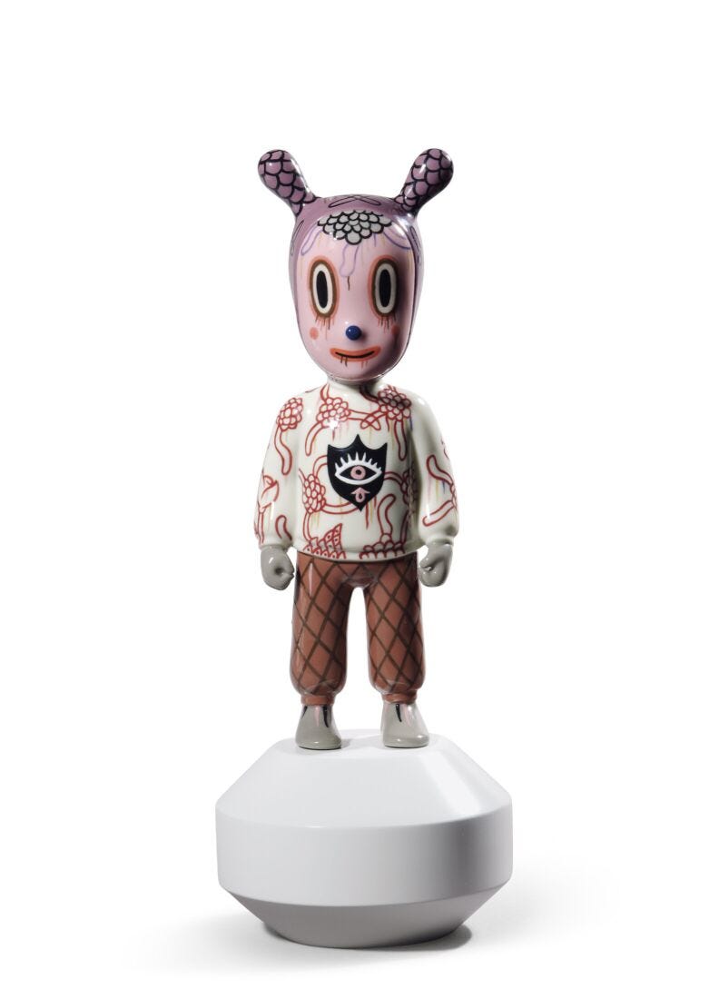 lladro Escultura The Guest By Gary Baseman. Mddelo pequeño. Serie numerada