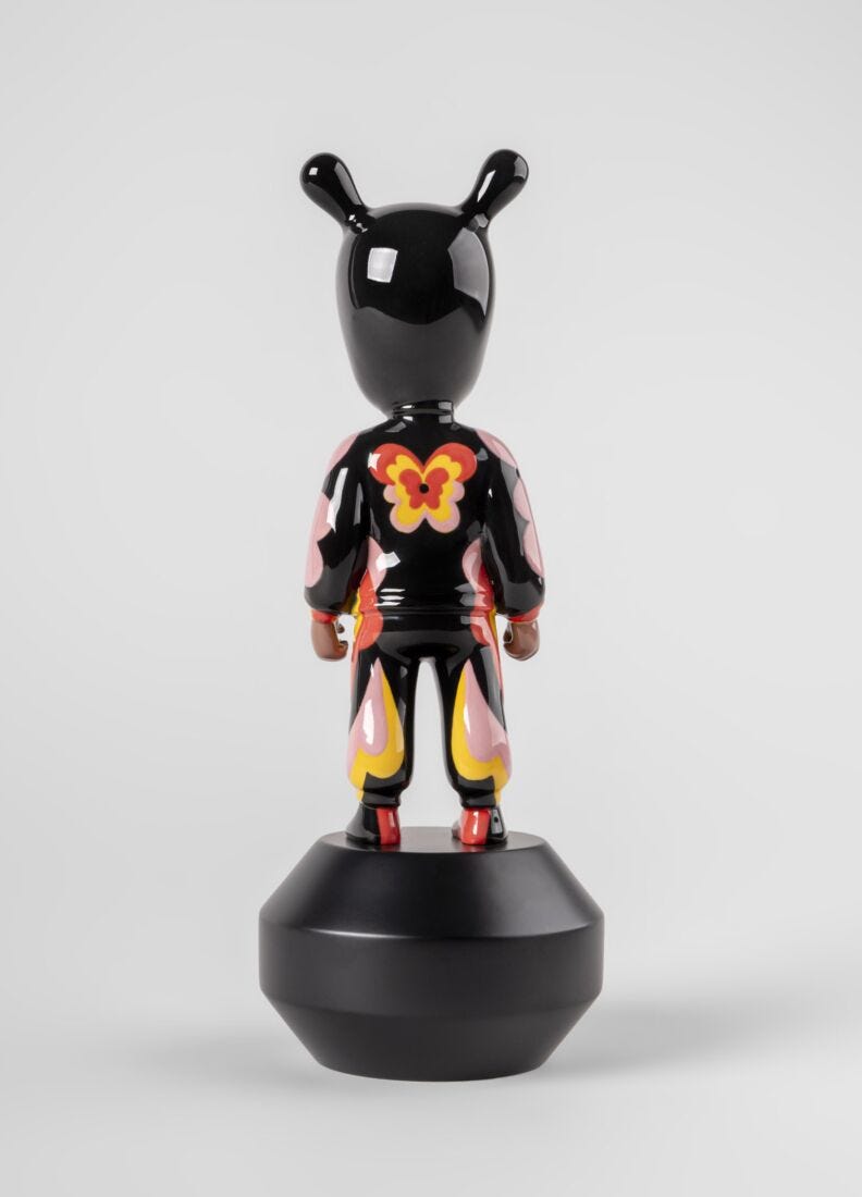 Lladro Escultura The Guest By Jade Purple Brown - Little. Serie Numerada