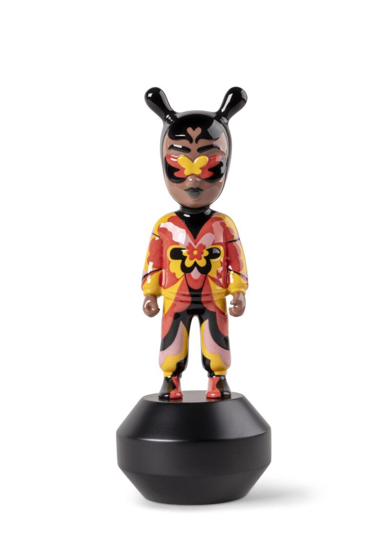 lladro Escultura The Guest by Jade Purple Brown - Little. Serie Numerada