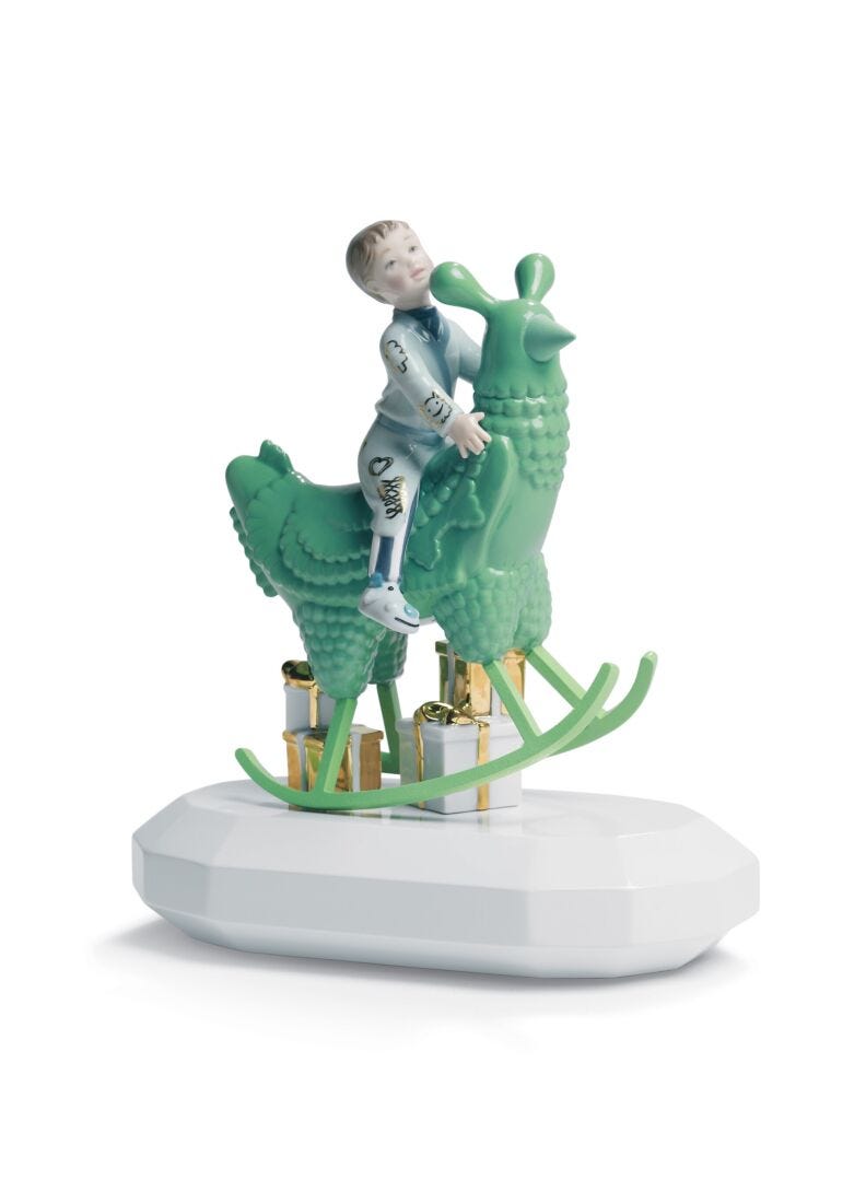 lladro Escultura The Rocking Chicken Ride. By Jaime Hayon