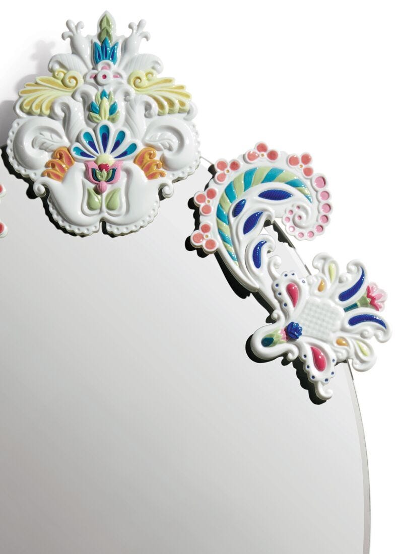 Lladro Espejo Oval Sin Marco. Multicolor. Serie Limitada