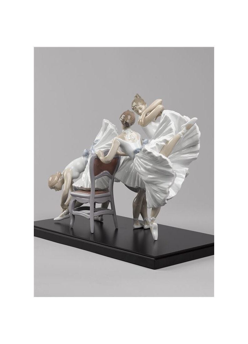 Lladro Figura Bailarinas Clase De Ballet. Serie Limitada