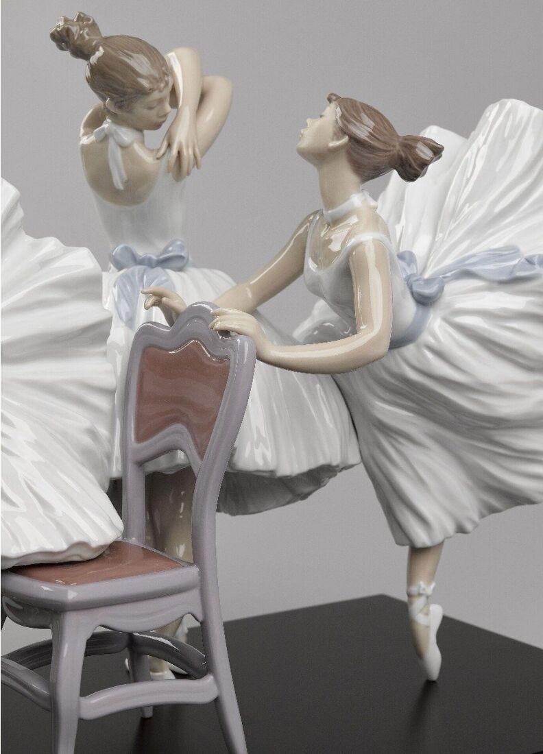 Lladro Figura Bailarinas Clase De Ballet. Serie Limitada