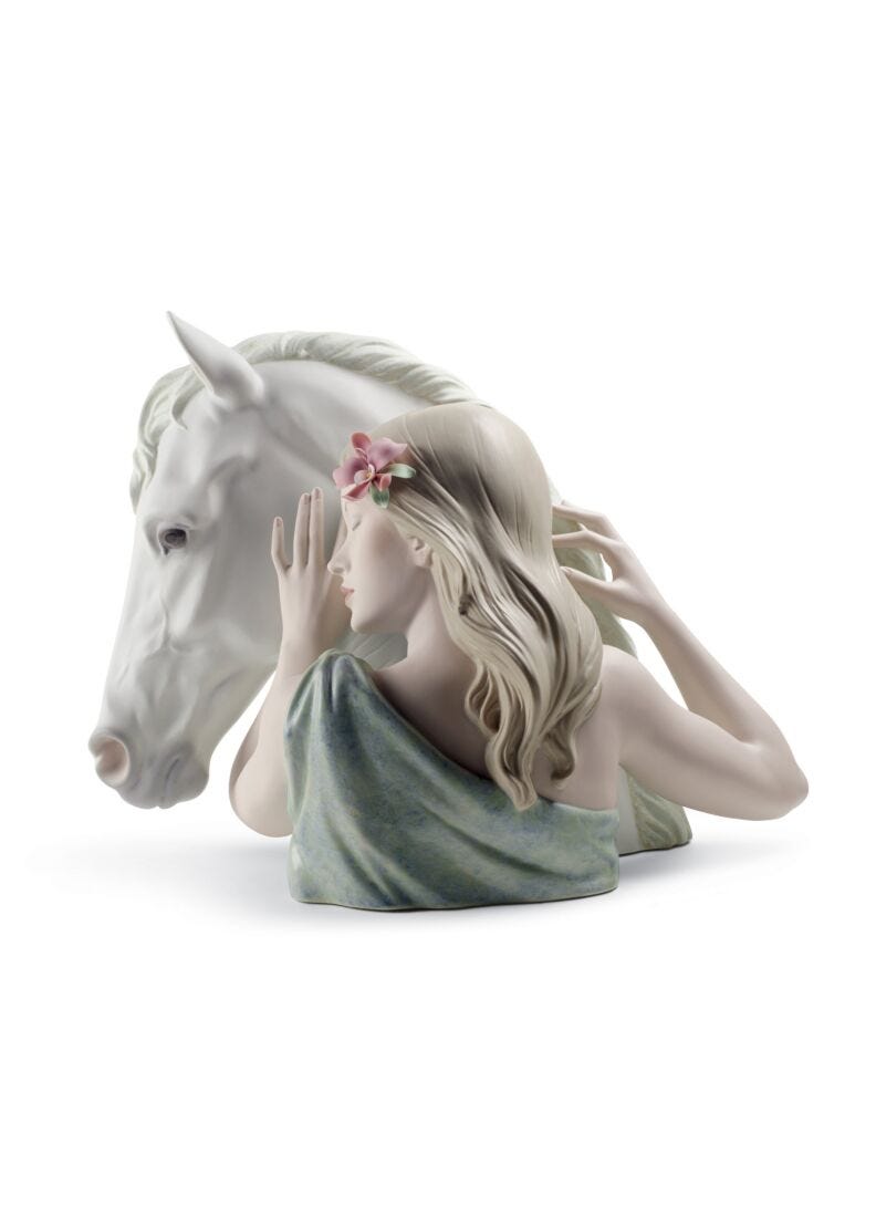 Lladro Figura Caballo Noble Compañero. Serie Limitada