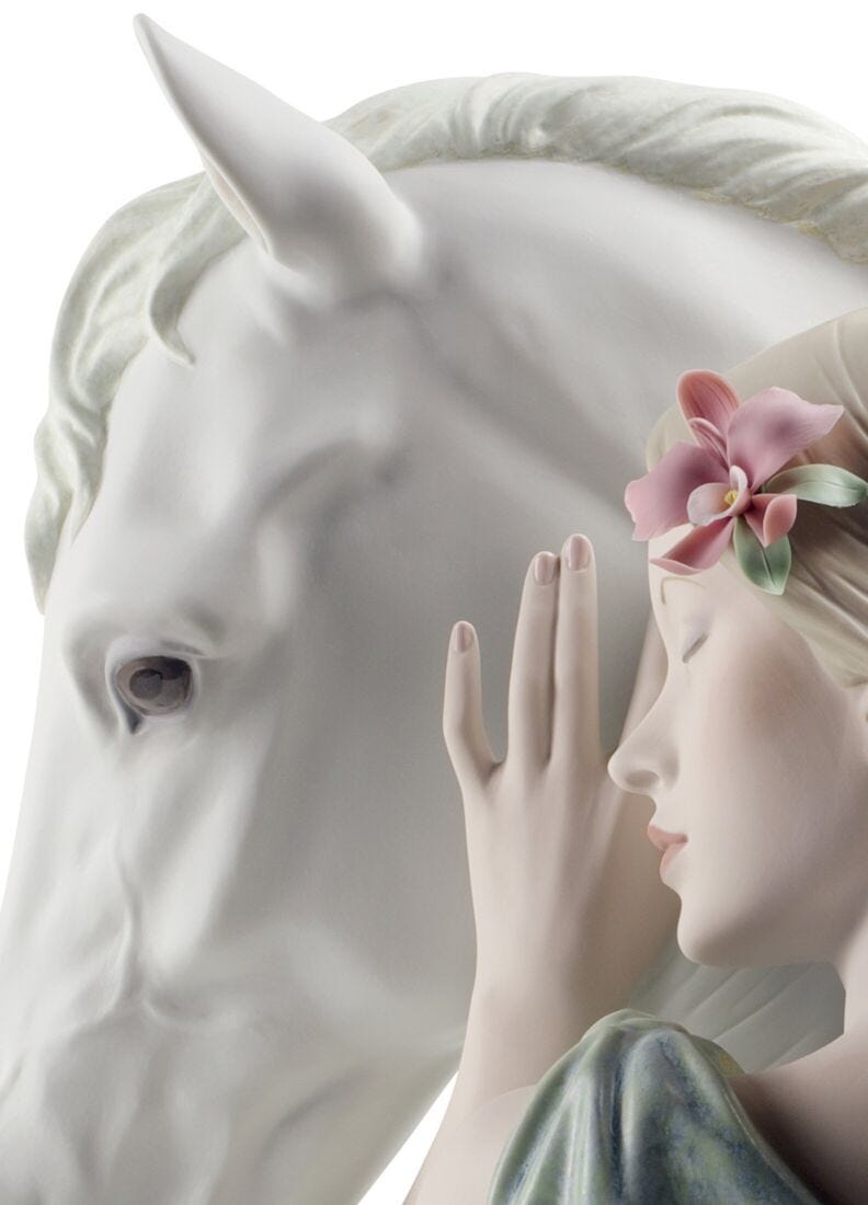Lladro Figura Caballo Noble Compañero. Serie Limitada