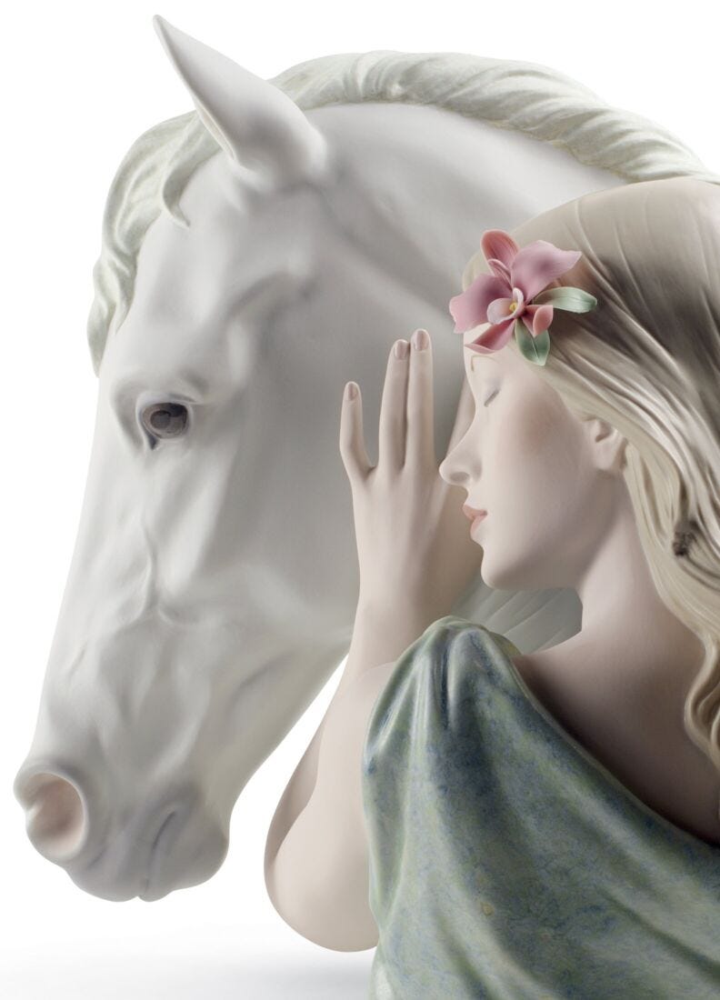 Lladro Figura Caballo Noble Compañero. Serie Limitada