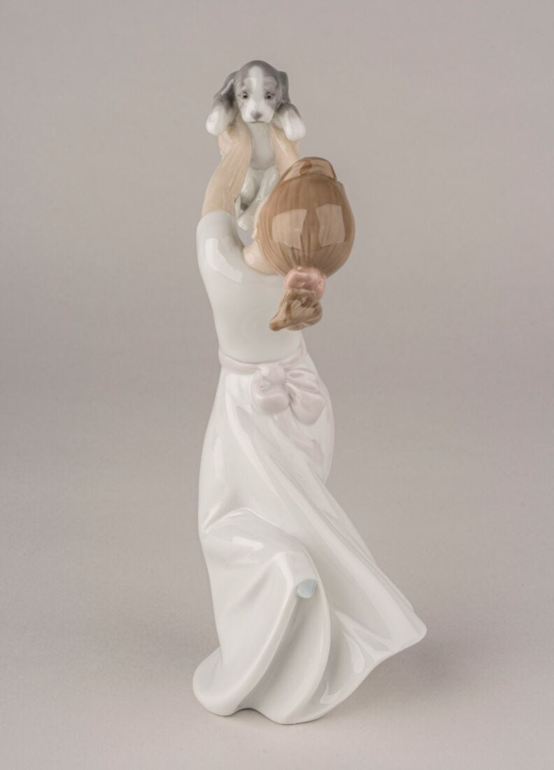 Lladro Figura Niña Con Perro Seremos Grandes Amigos