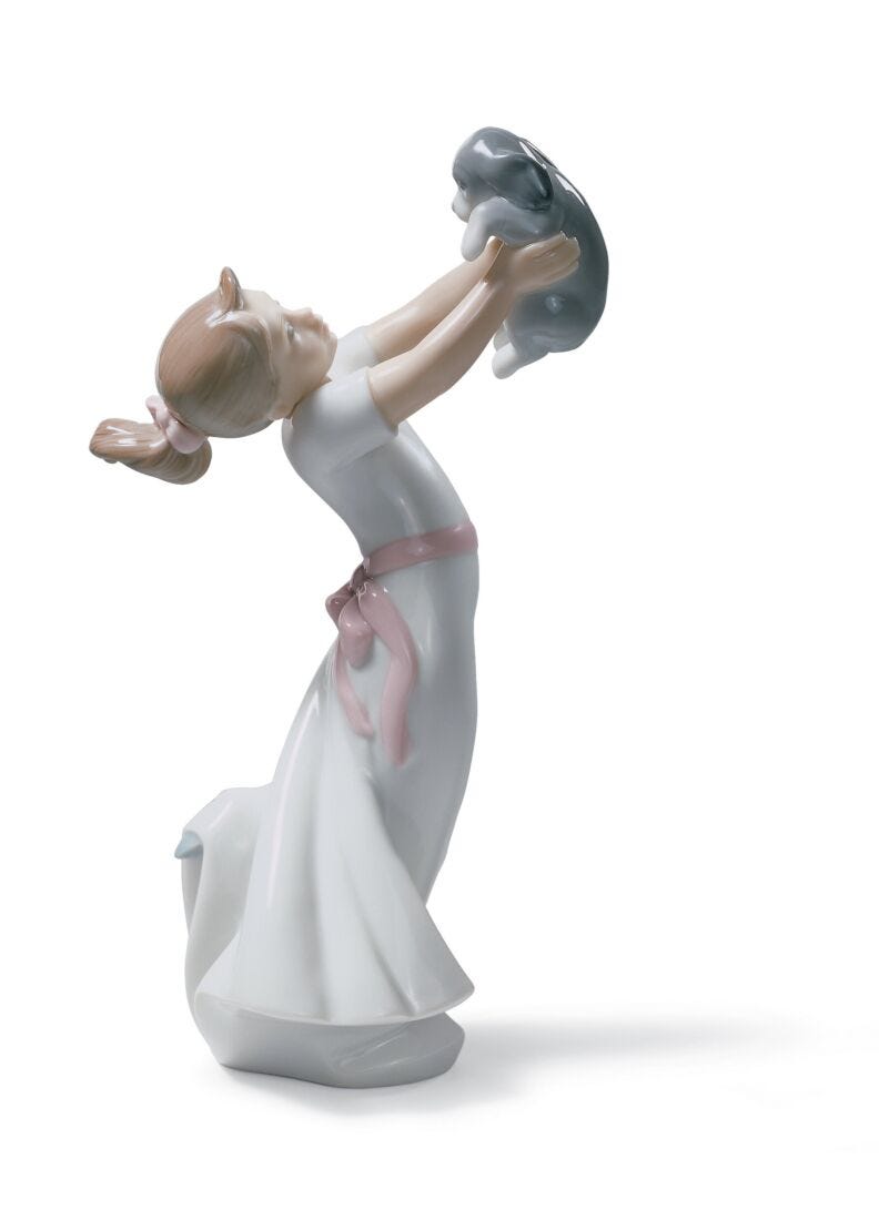 lladro Figura niña con perro Seremos grandes amigos