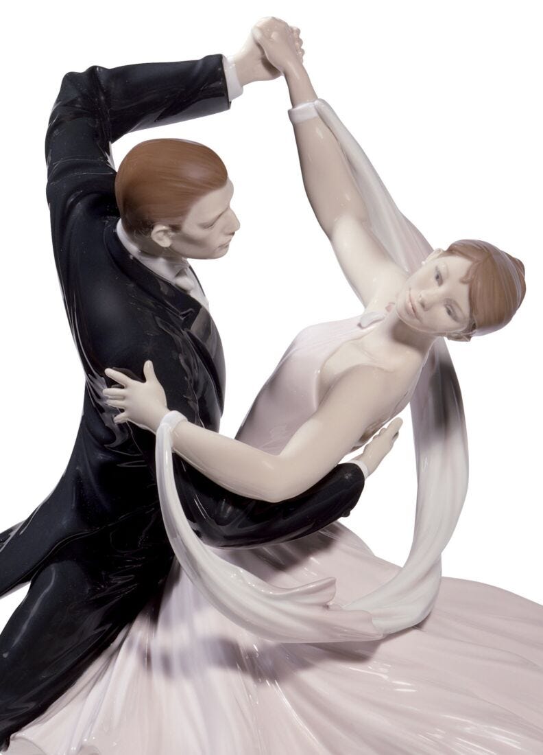 Lladro Figura Pareja Foxtrot Elegante. Serie Limitada