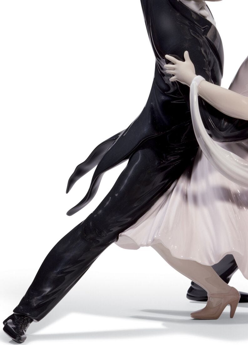 lladro Figura pareja Foxtrot elegante. Serie limitada