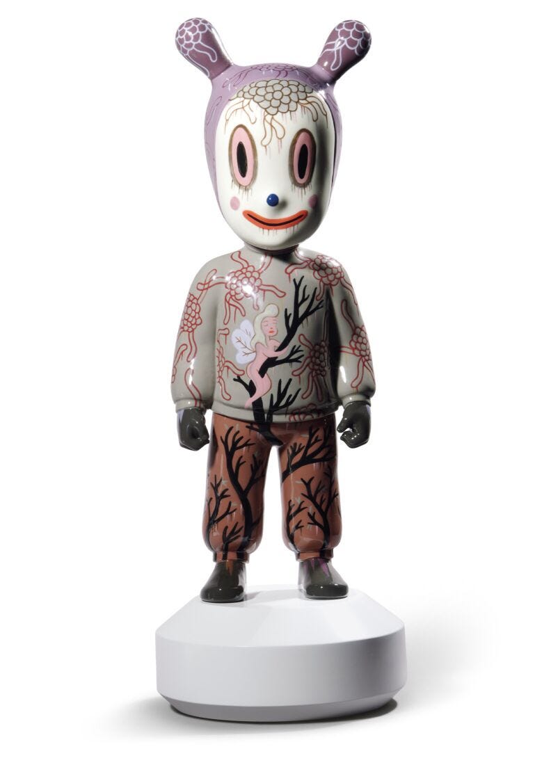 lladro Figura The Guest By Gary Baseman. Grande. Serie limitada