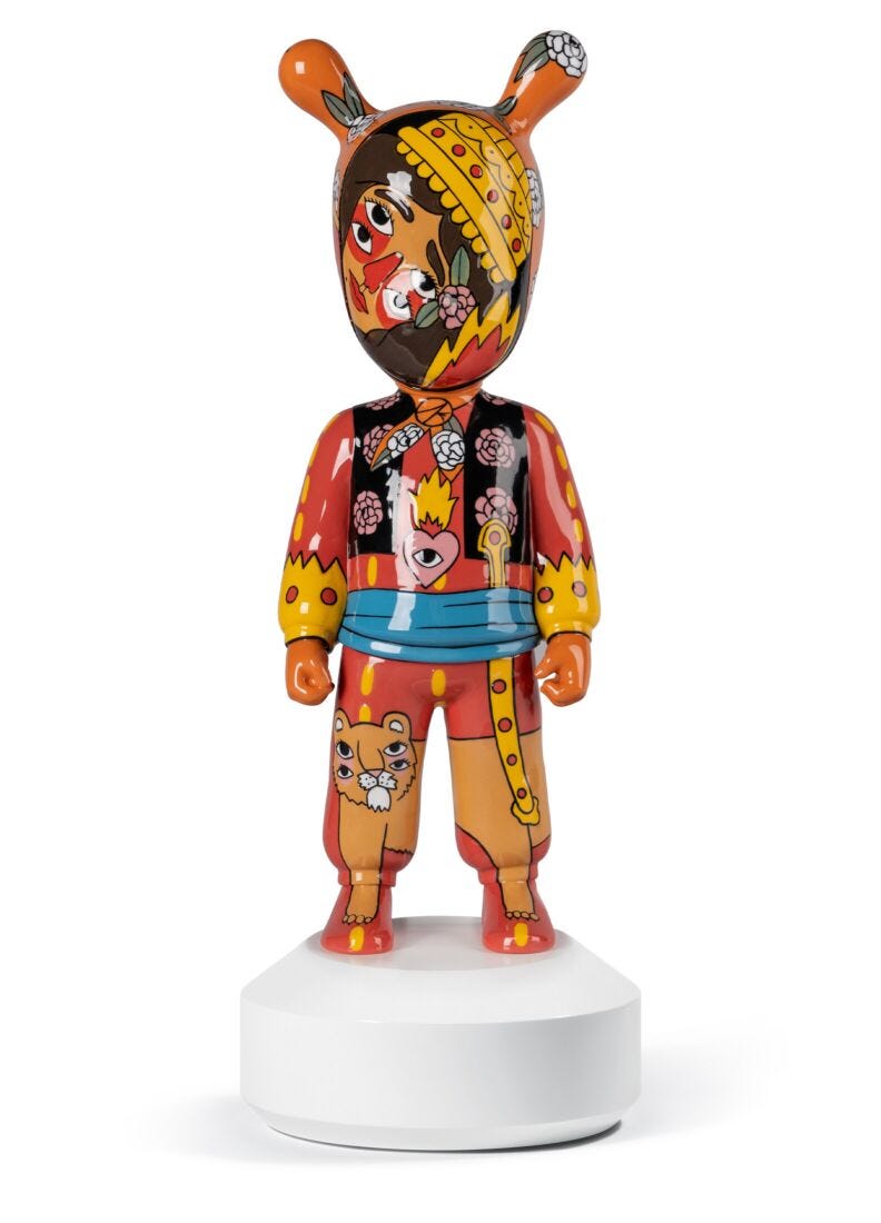 lladro Figura The Guest by Ricardo Cavolo. Grande. Serie limitada