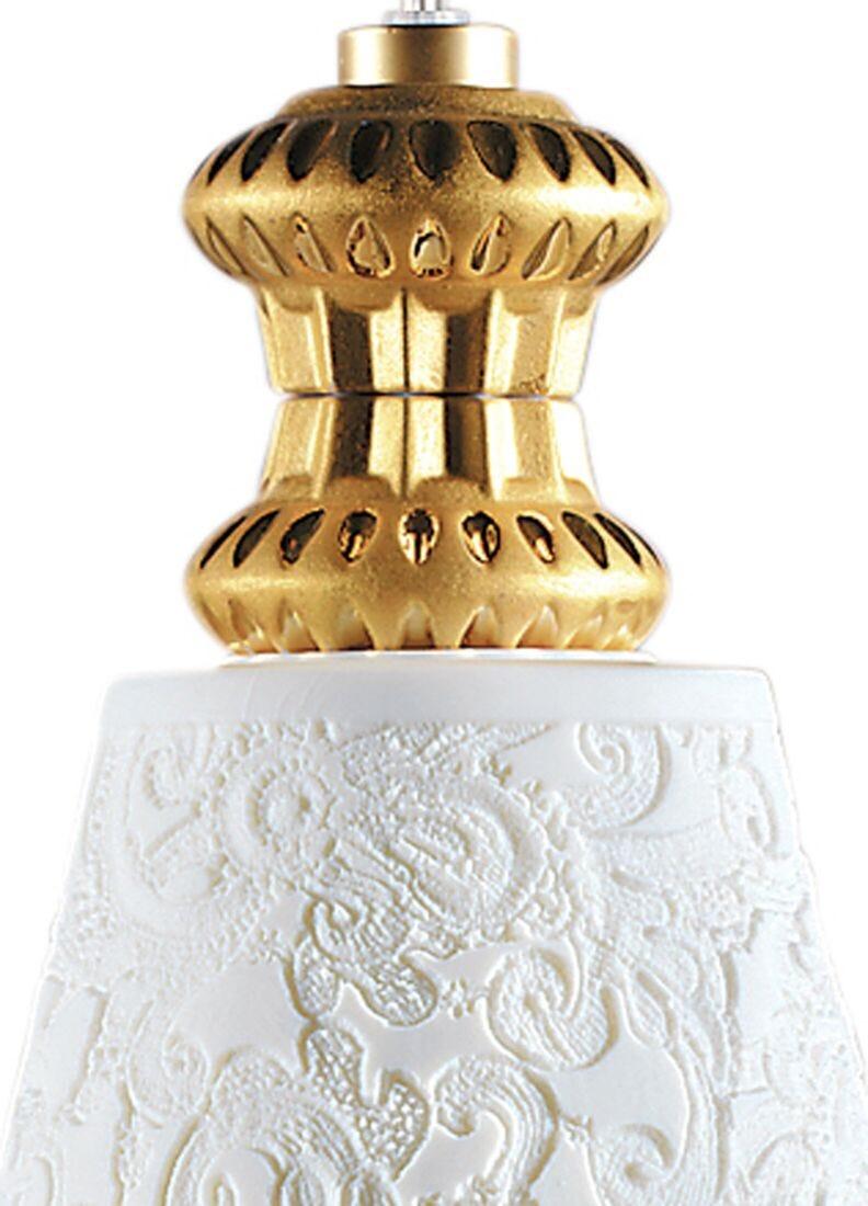 Lladro Lámpara De Techo Con Litofanía Belle De Nuit. Lustre Oro (CE/UK)