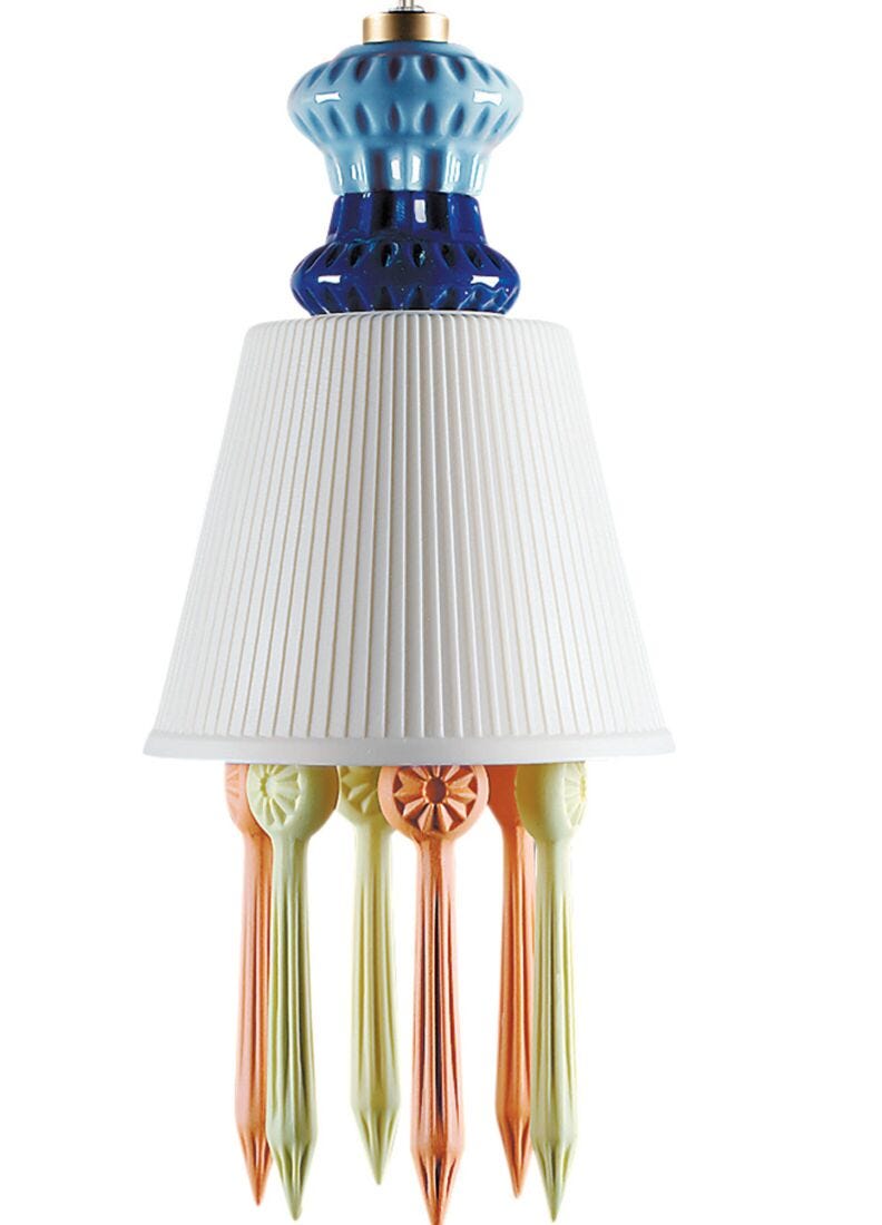 lladro Lámpara de techo con litofanía y lágrimas Belle de Nuit. Multicolor (CE/UK)