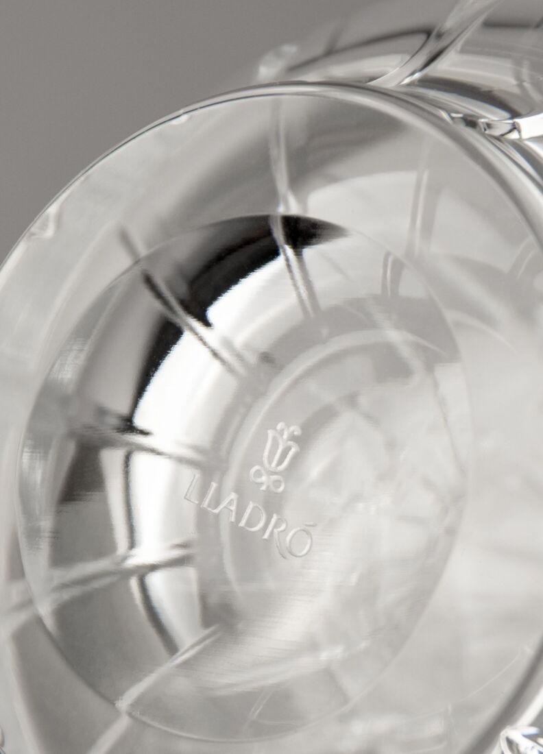 Lladro 1 Vaso De Cristal Bajo Tucán