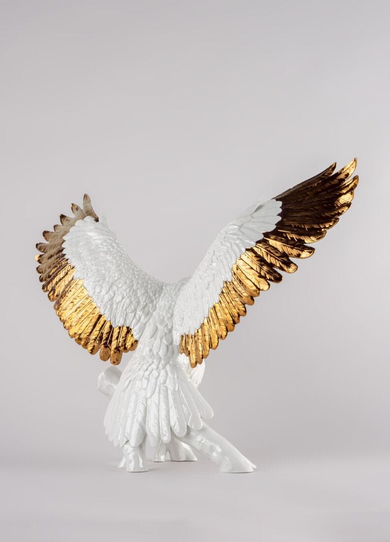 Lladro Águila (blanco Cobre)