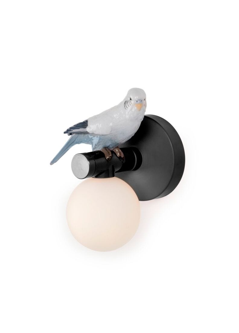 lladro Aplique pared The Parrot Party - dcha - negro