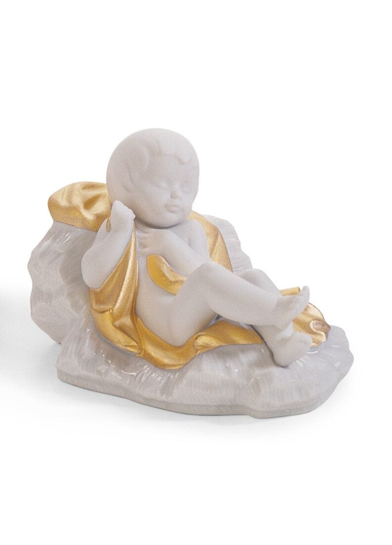 Lladro Belén Noche De Paz. Lustre Oro