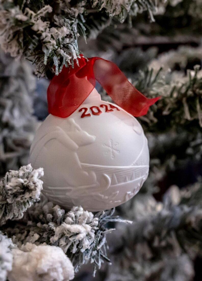 Lladro Bola Navidad 2024 (Re-Deco Rojo)