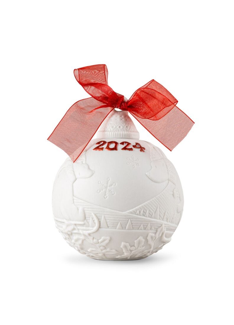 lladro Bola Navidad 2024 (Re-Deco rojo)