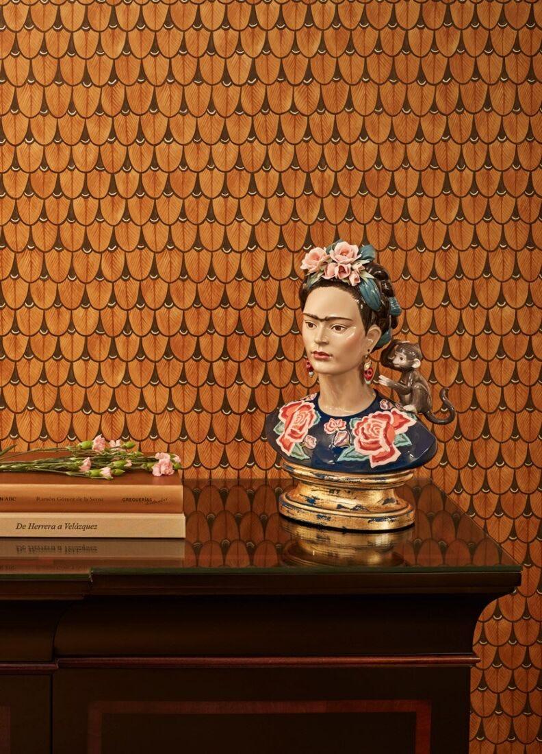 lladro Busto Frida Kahlo. Azul. Serie limitada