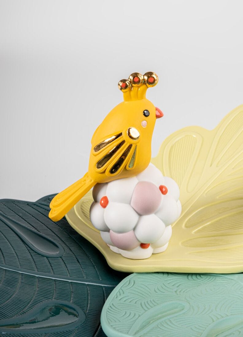 Lladro Centro De Mesa Utopical