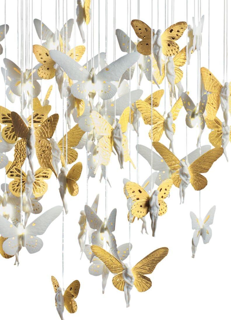 Lladro Chandelier Niágara 0.80 M. Lustre Oro (CE/UK)