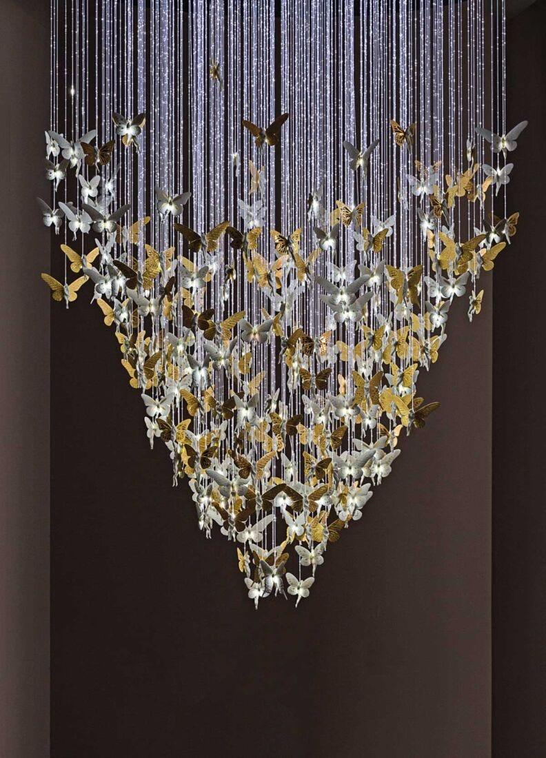 Lladro Chandelier Niágara 1 10 M. Lustre Oro (CE/UK)
