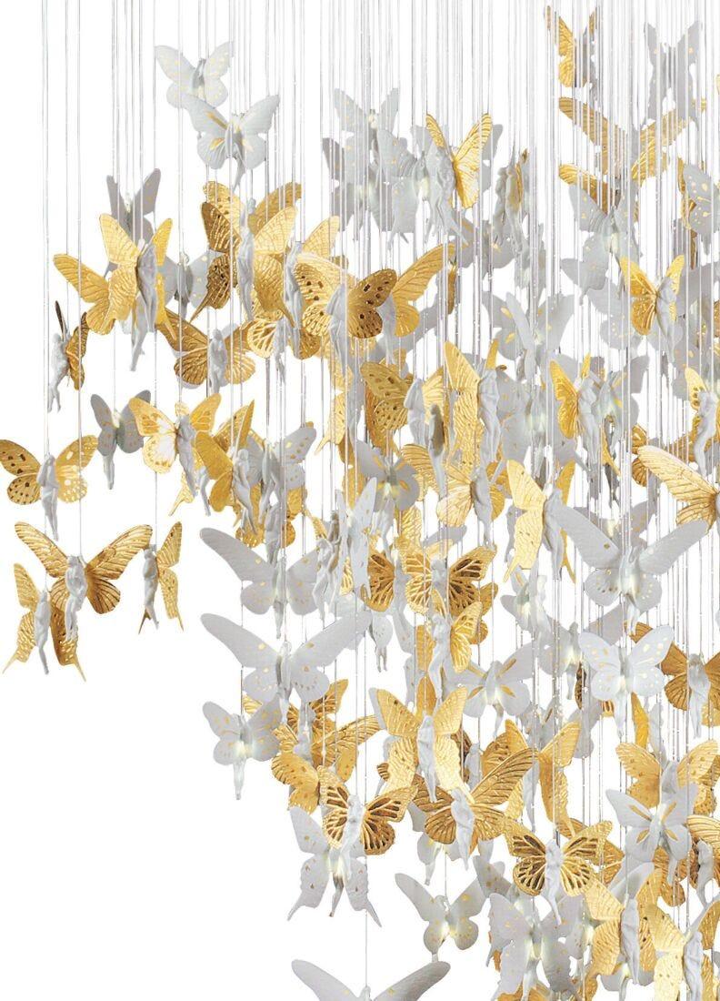 Lladro Chandelier Niágara 1 10 M. Lustre Oro (CE/UK)