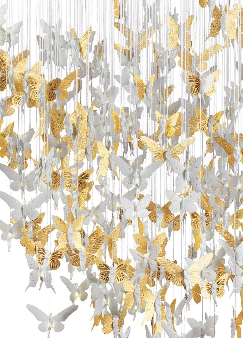 Lladro Chandelier Niágara 2 M. Lustre Oro (CE/UK)