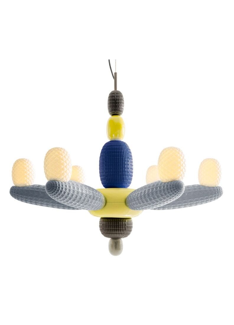 lladro Chandelier Soft Blown. Azul (CE/UK)