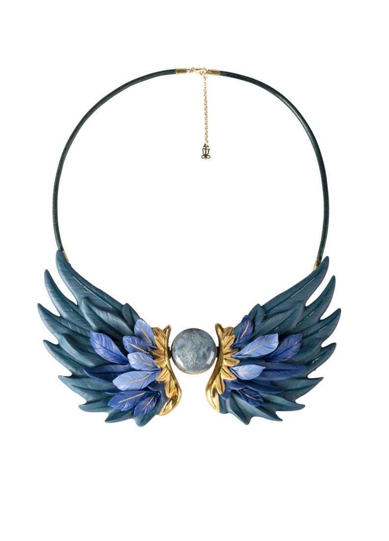 lladro Collar Paradise wings