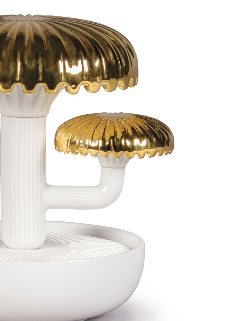 Lladro Difusor Boletus 2. Oro. Aroma Llega La Noche
