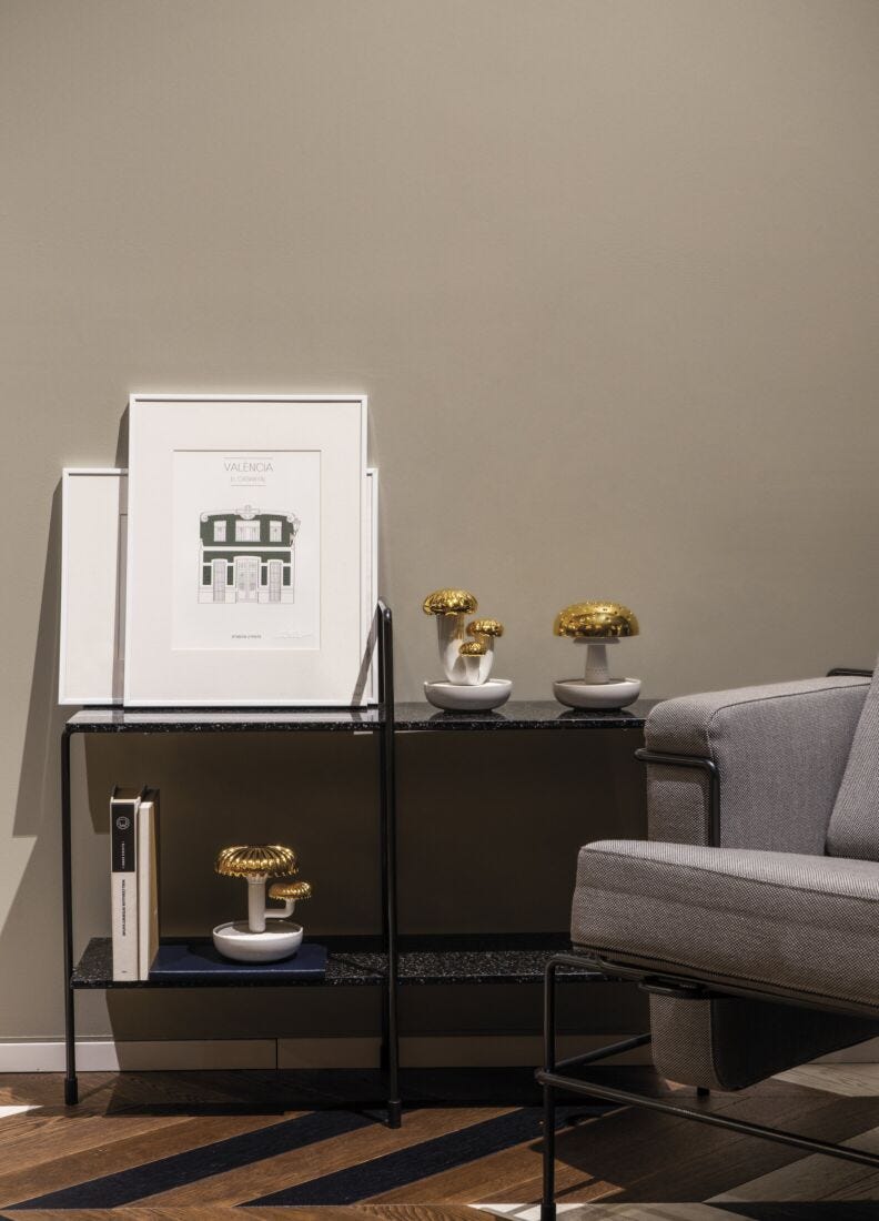 Lladro Difusor Boletus 2. Oro. Aroma Llega La Noche