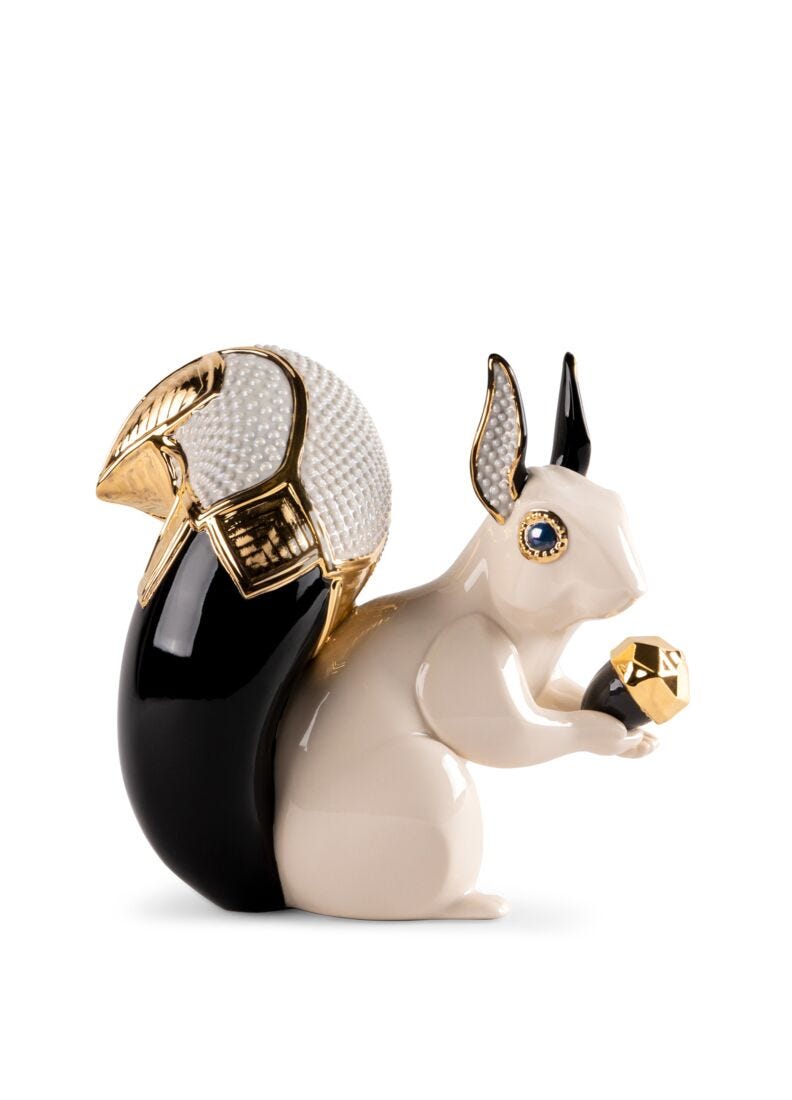 lladro Escultura Ardilla joya