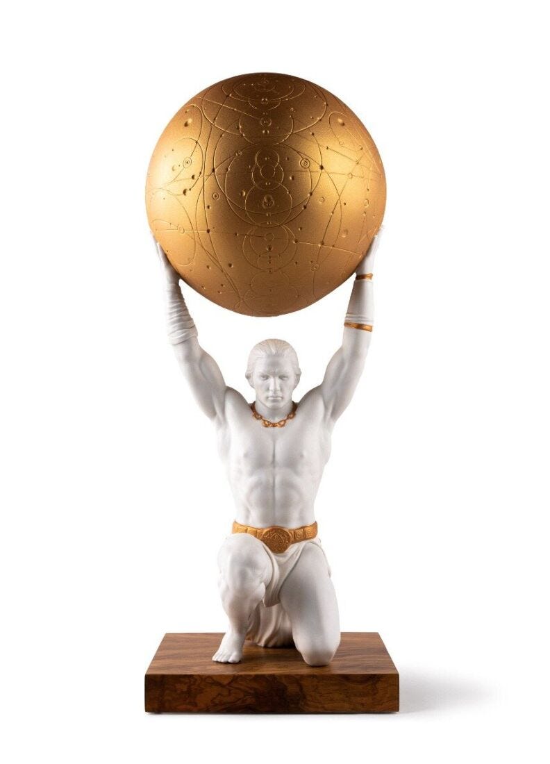 lladro Escultura Atlas