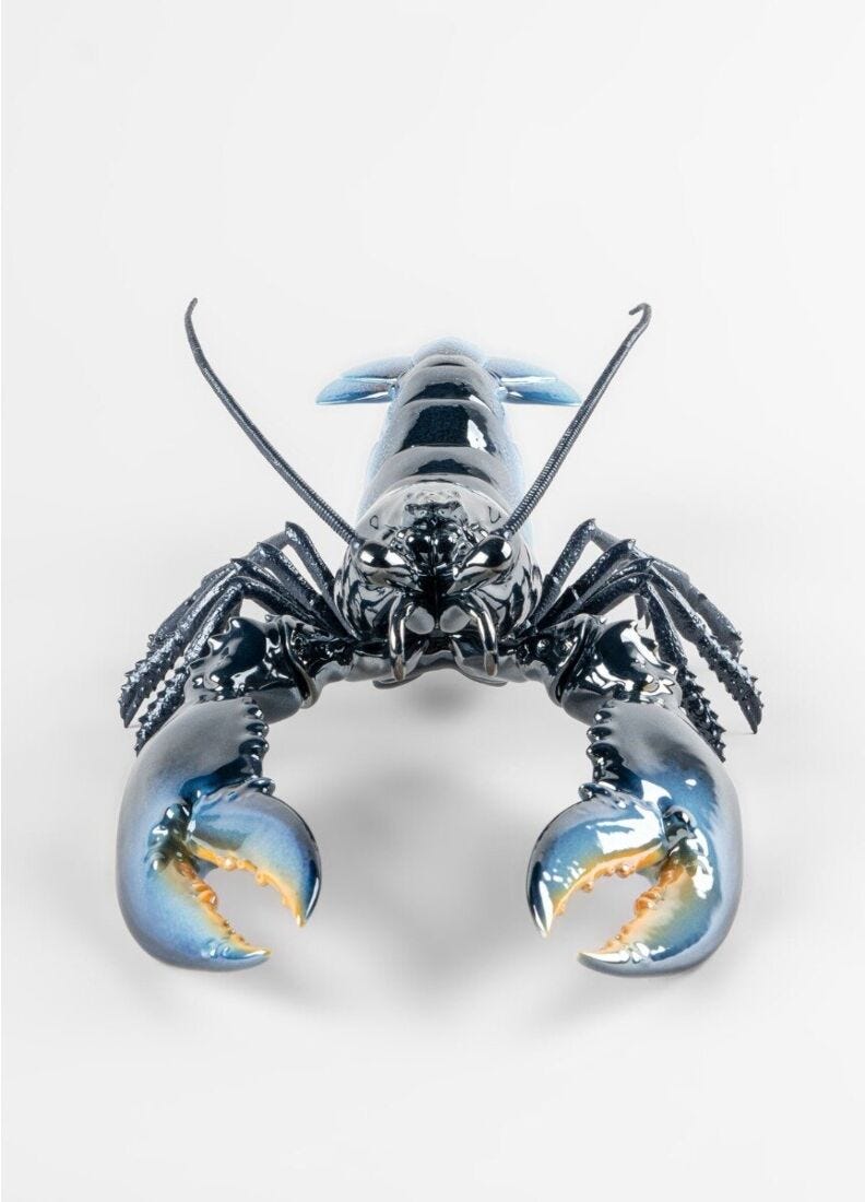 Lladro Escultura Bogavante. Azul