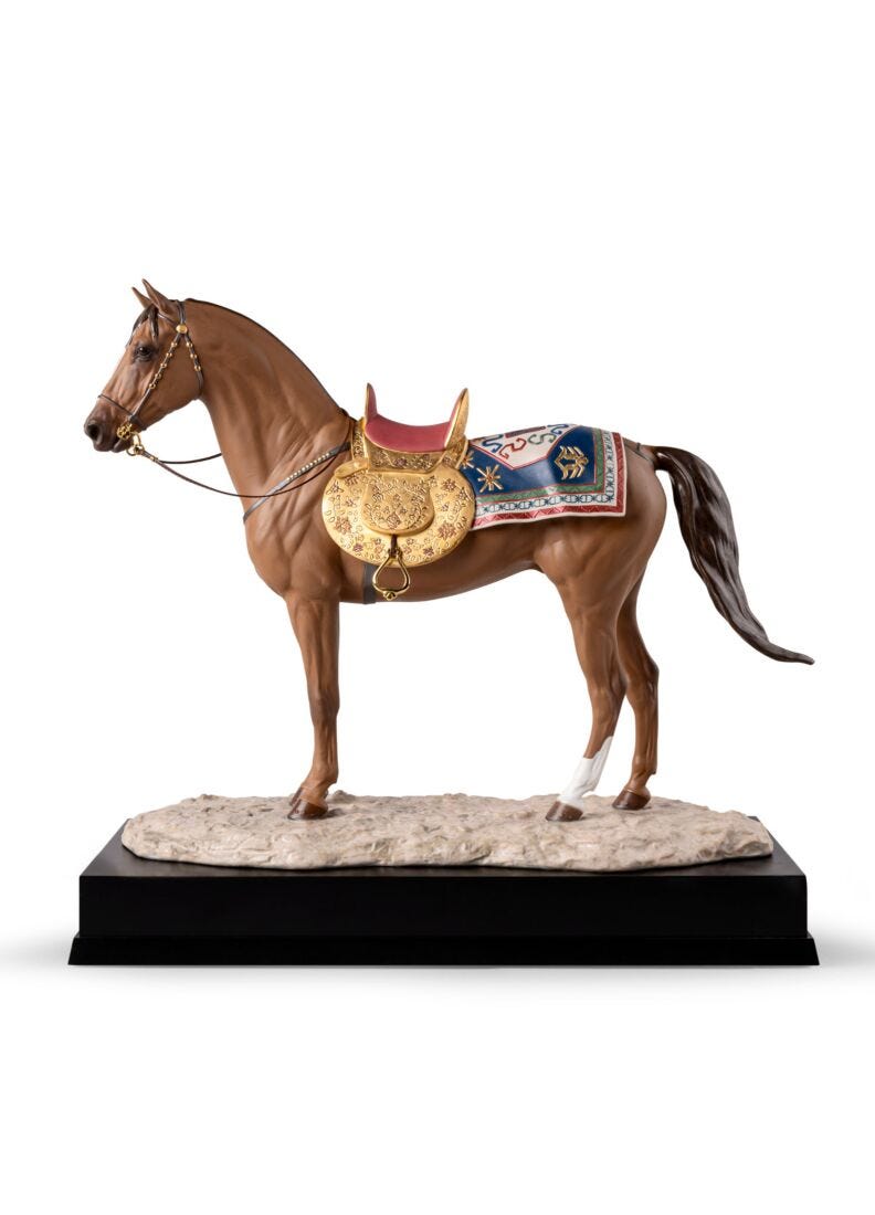lladro Escultura Caballo Karabakh. Serie Limitada