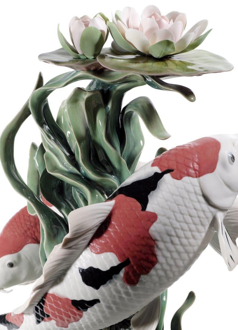 Lladro Escultura Carpas Koi. Serie Limitada