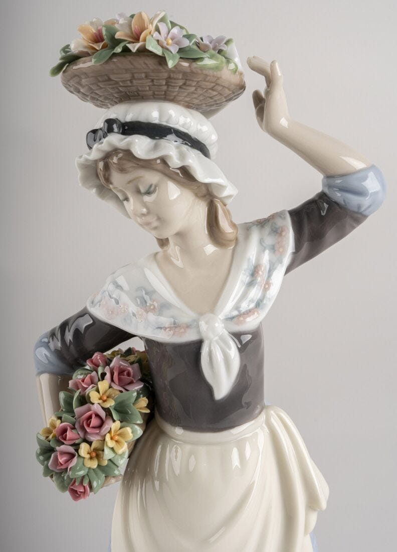 Lladro Escultura Cosecha Floral