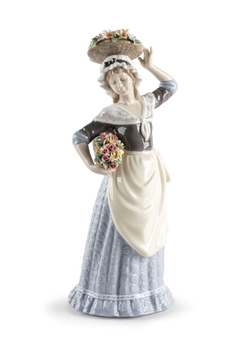 lladro Escultura Cosecha floral