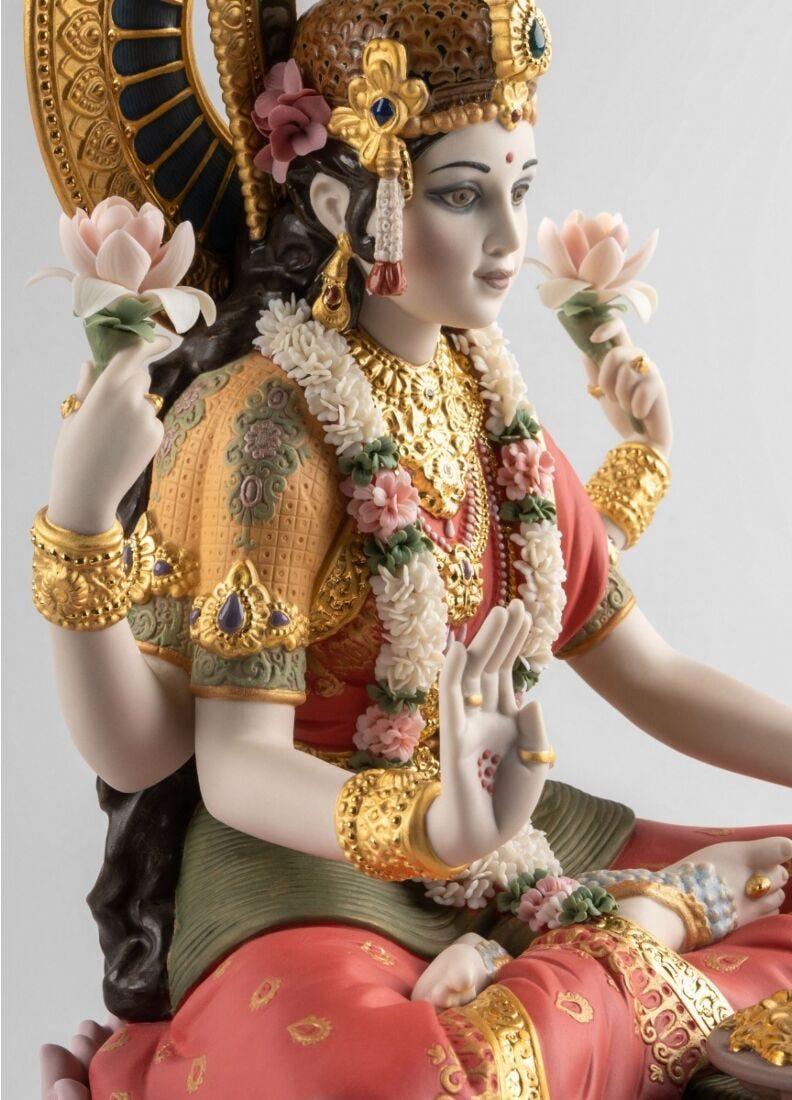 Lladro Escultura Diosa Lakshmi. Serie Limitada