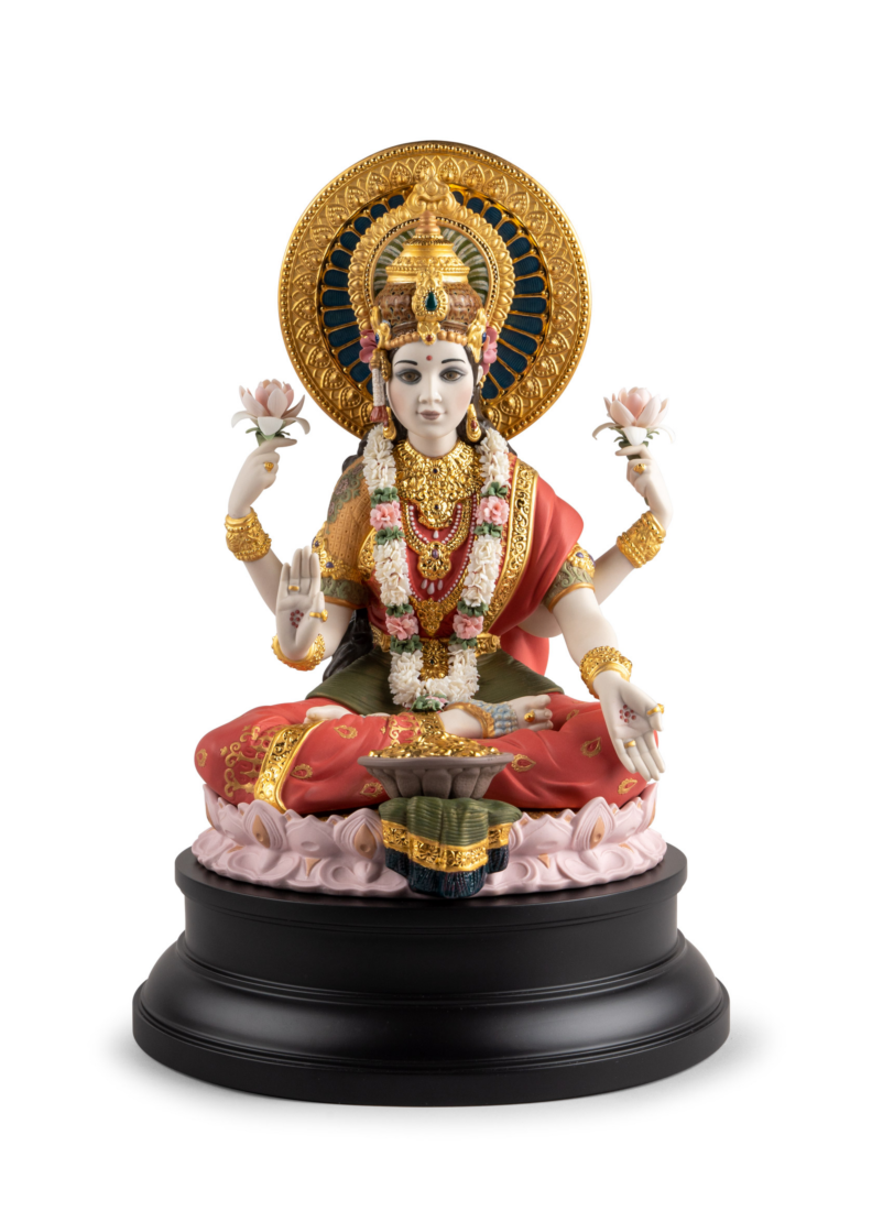 lladro Escultura Diosa Lakshmi. Serie Limitada