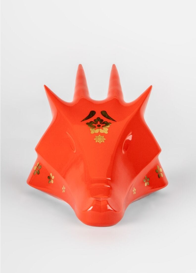 Lladro Escultura El Dragón. Rojo - Oro