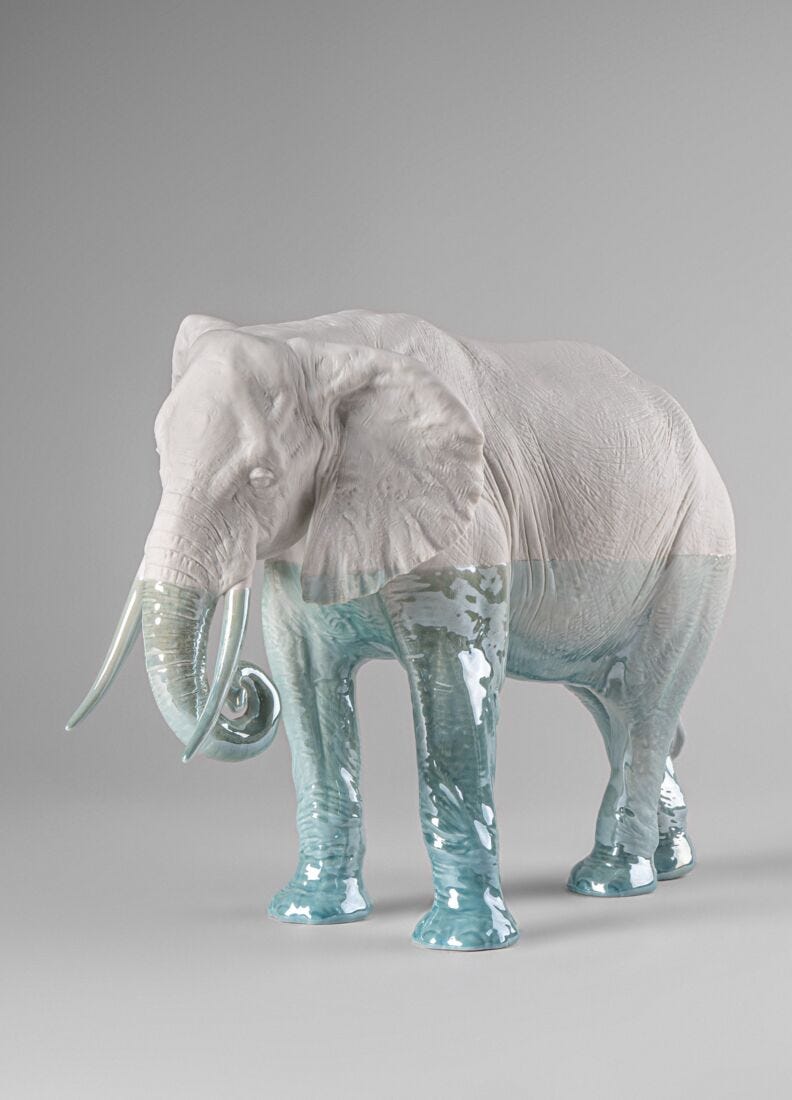 Lladro Escultura Elefante - Underwater