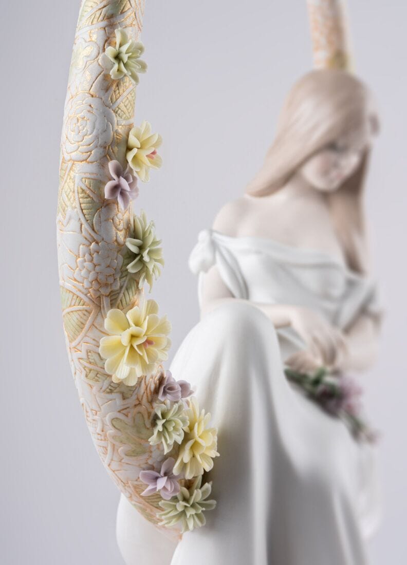 Lladro Escultura En Sus Pensamientos